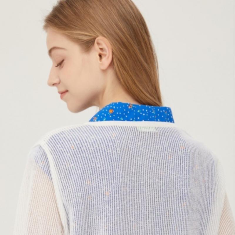 Benetton Linen Short Knit Cardigan Bakcb1531