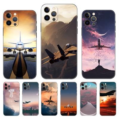 Husă de telefon cu avion pentru iPhone Samsung Galaxy Redmi Xiaomi Oppo OnePlus Note SA 7 8 9 10 11 12 13 14 20 21 22 23 53 54 Pro Max Plus Ultra TPU moale
