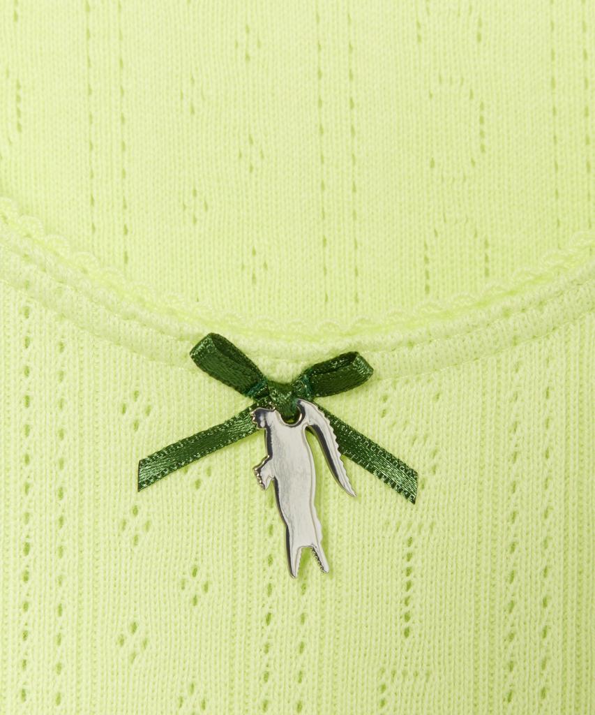 LACOSTE Women'S Pointel Sleeveless Tf5279-56G Bic