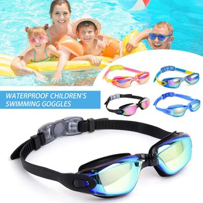 Kids Swimming Glasses Ergonomic Design Adjustable Anti-Fog UV Protection Swim Eyewear Diving Glasses for Children