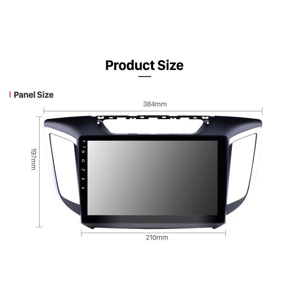 icreative Autoradio Android per Hyundai Creta IX25 2015-2018 2 Din Lettore multimediale Navigazione GPS Carplay Stereo 2Din auto