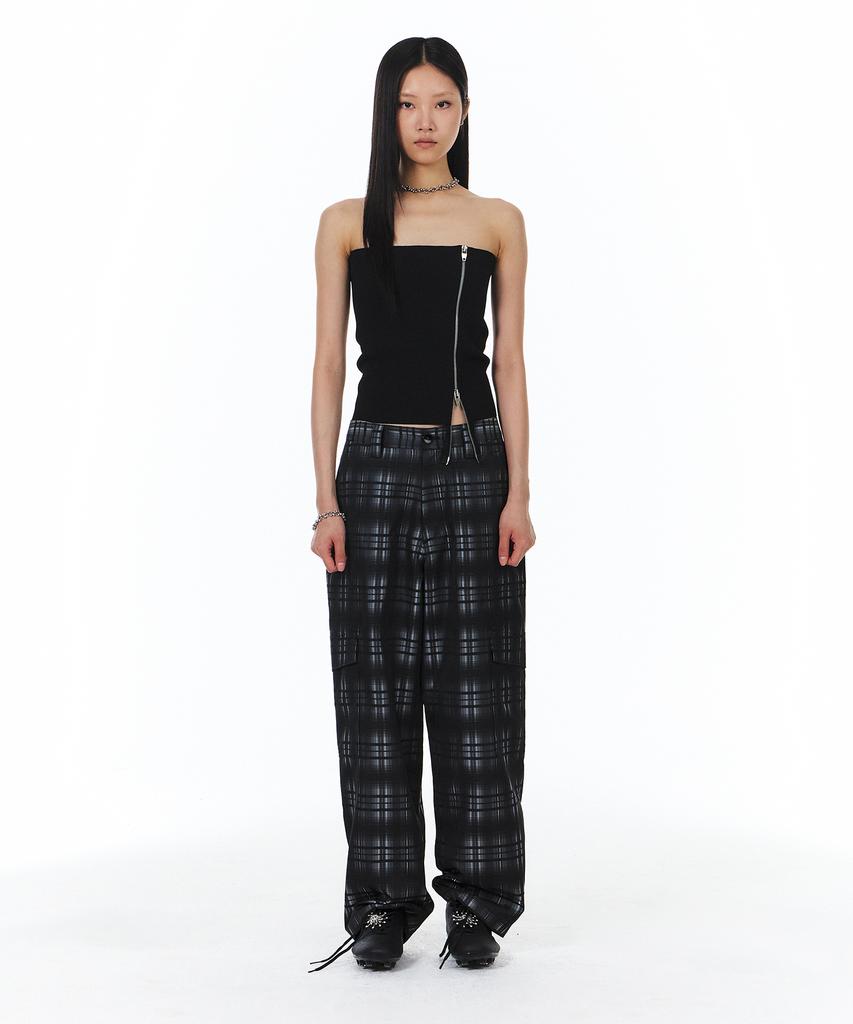 Yunse [Unisex] Check Cargo Pants (Check)