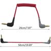 Male To Male Right Angle 3.5mm Patch Adapter Cable for BYVIDEOMIC GO Video Micro-type Mic Lavalier Microphone Cable