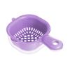 Dual-Layer Drain Basket with Ergonomic Handle Large Capacity BPA Free Multi-Purpose Fruit