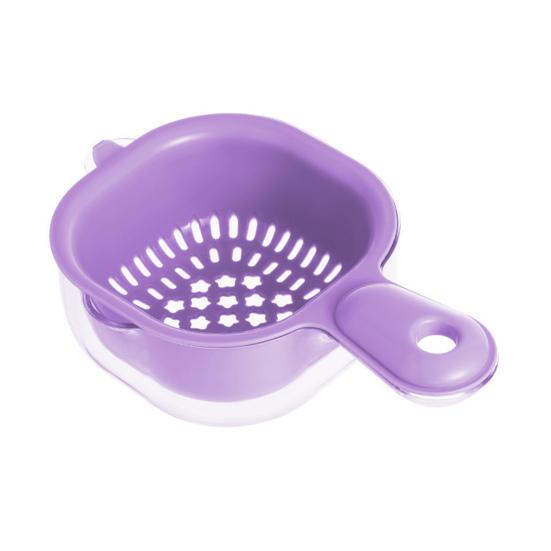 Dual-Layer Drain Basket with Ergonomic Handle Large Capacity BPA Free Multi-Purpose Fruit