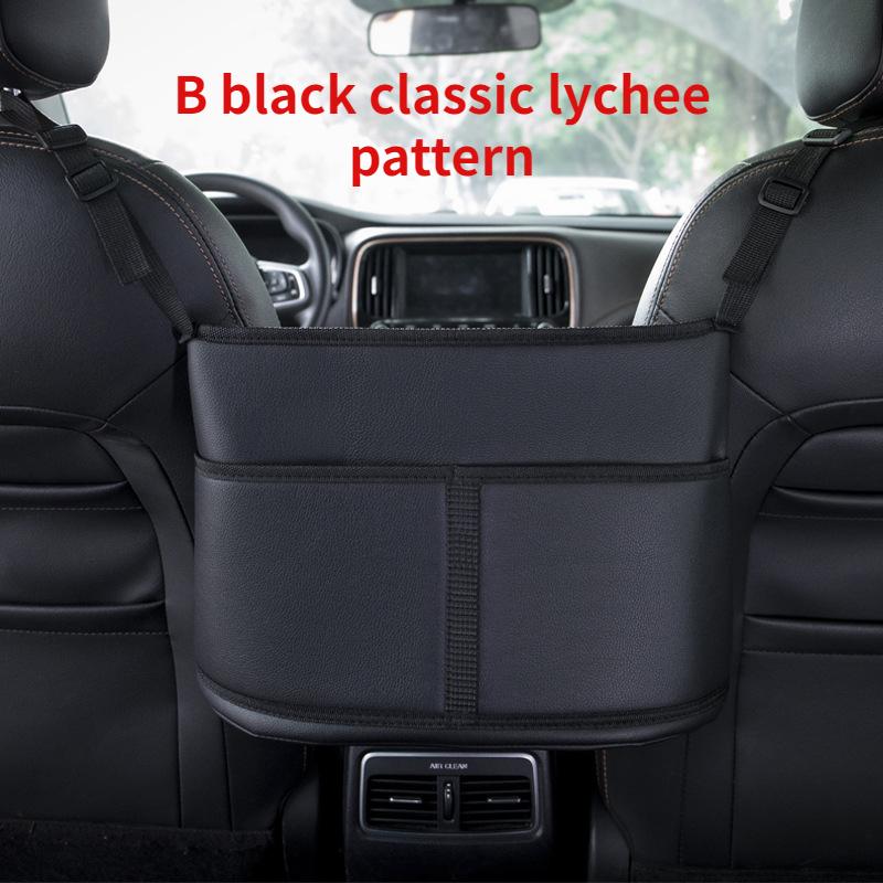 Car Seat Middle Hanger Storage Bag Luxury Auto Handbag Holder Between Seats Tissue Pockets Storage and Organization Bag