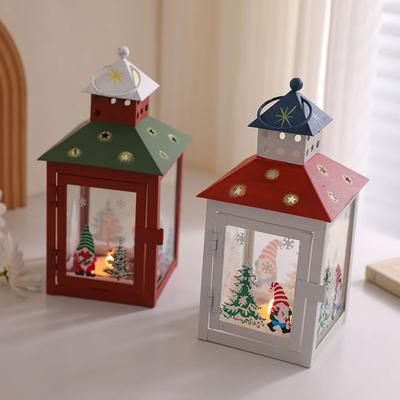 Vánoční svícen Kreativní větrná lampa Stínidla na svíčky Svícnové lustry Dekorativní Atmosféra Oblečení Osvětlení Scéna