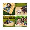 Picnic Blankets, Large Picnic Blanket Waterproof Backing, Foldable Picnic Mat for Travel Camping Hik