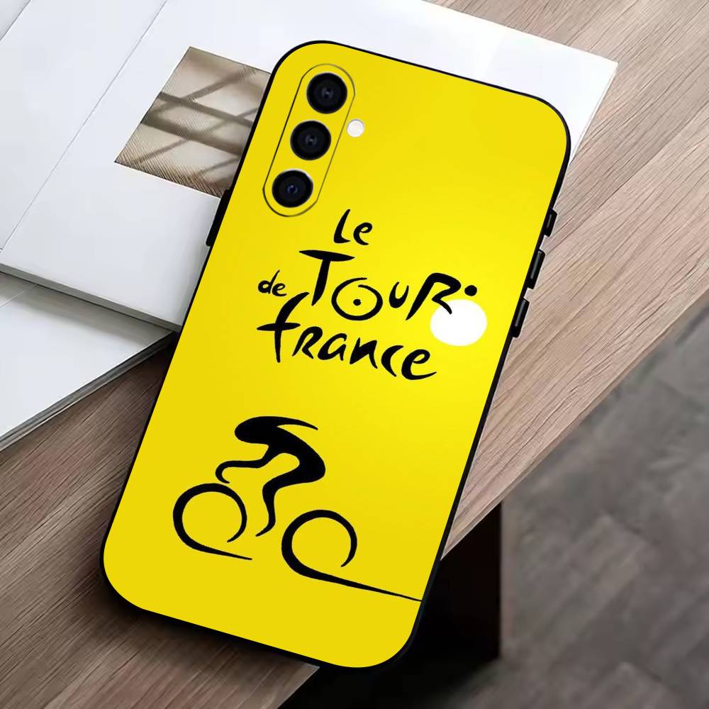 T-Tour de France Phone Case Black Silicone Soft For Samsung Galaxy A73,A72,A71,A70,A53,A52,A51