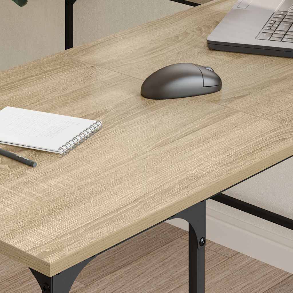 Desk Sonoma Oak 139x139x75 cm Particleboard