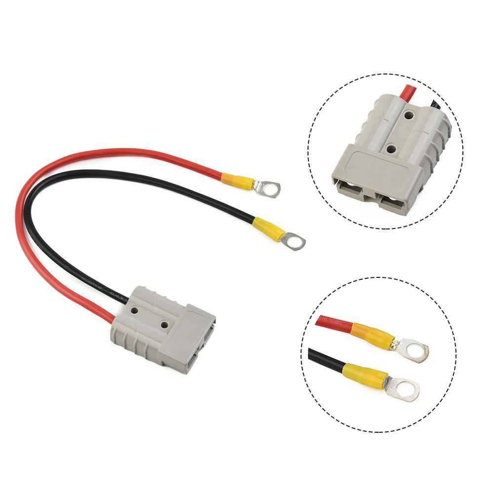 

50A для роз’єму-кабелю для заряджання батареї Anderson від вилки до клеми M8 30cm