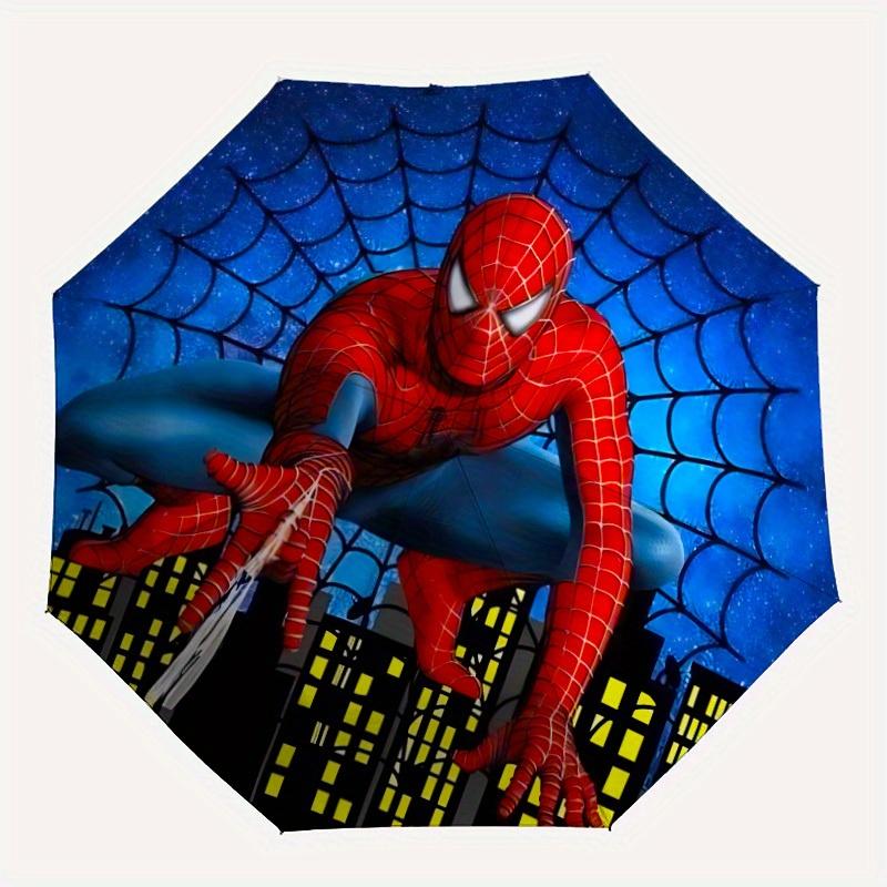 

1pc Spider-Man Design Automatic Opening/Closing Folding Umbrella with 8 Iron Ribs, Portable Sunshade for Men and Women yy250731099