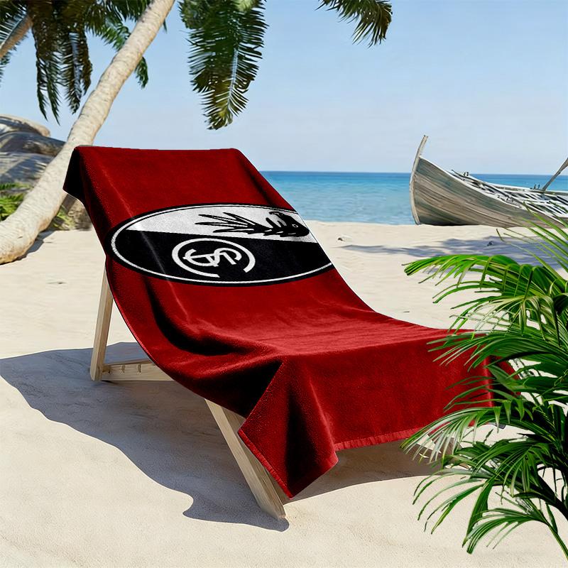 SC Freiburg Print Beach Towel, Large Soft Quick Dry Towel for Beach Camping Swimming