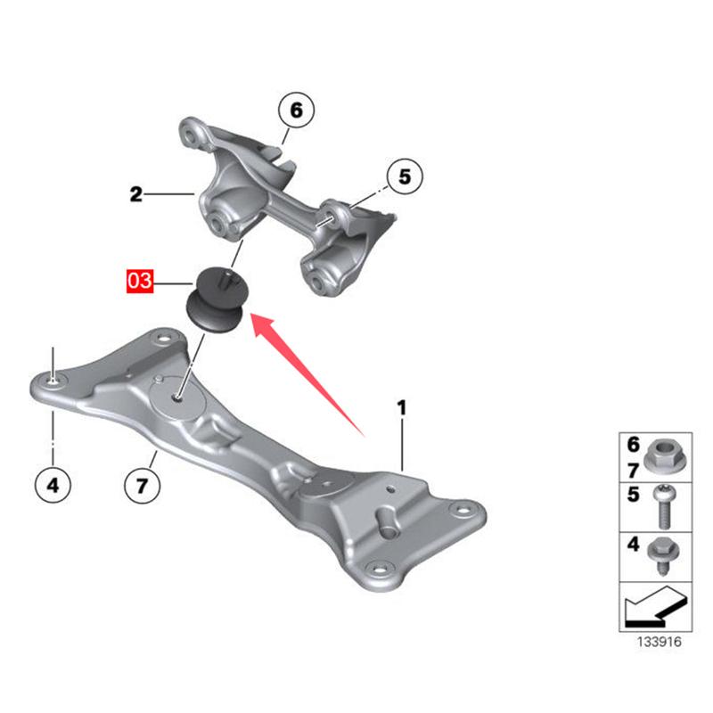 For BMW X1 E81 E82 E84 E87 E88 116i 118d 120i SDrive18i Engine Mount 22316799411 2004-2011 2.0L 2.0T Bracket Support Accessories