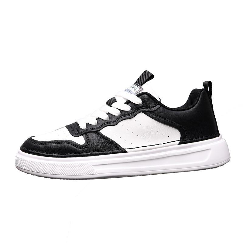 Spring and autumn heightened leather soft soles, summer breathable casual board shoes, trendy shoes 2 comfortable