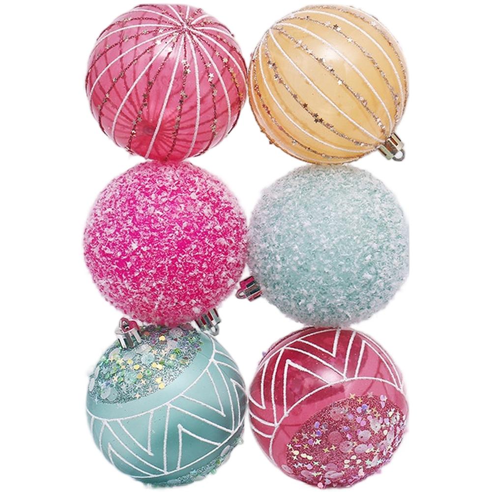 Christmas Ornaments Hand Painted Balls Seasonal Handling Resistance