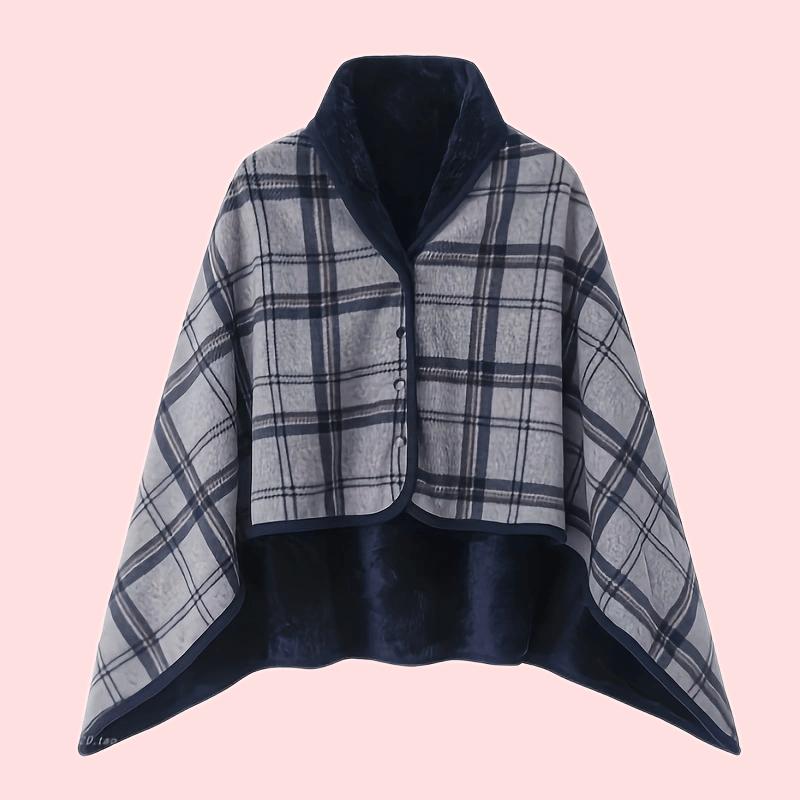 2025new warm shawl, cold proof cover blanket, thickened grid postpartum cover blanket,lunch nap blanket, multifunctional blanket
