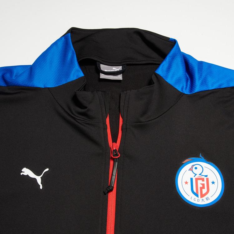 Puma X Honor Of Kings Collaboration Logo Drop Shoulder Long Sleeve Jacket Men Jacket Black 605764-07