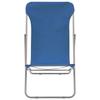 Chaise de plage - vidaXL - Pliable - Acier enduit de poudre - Tissu oxford - Lot de 2