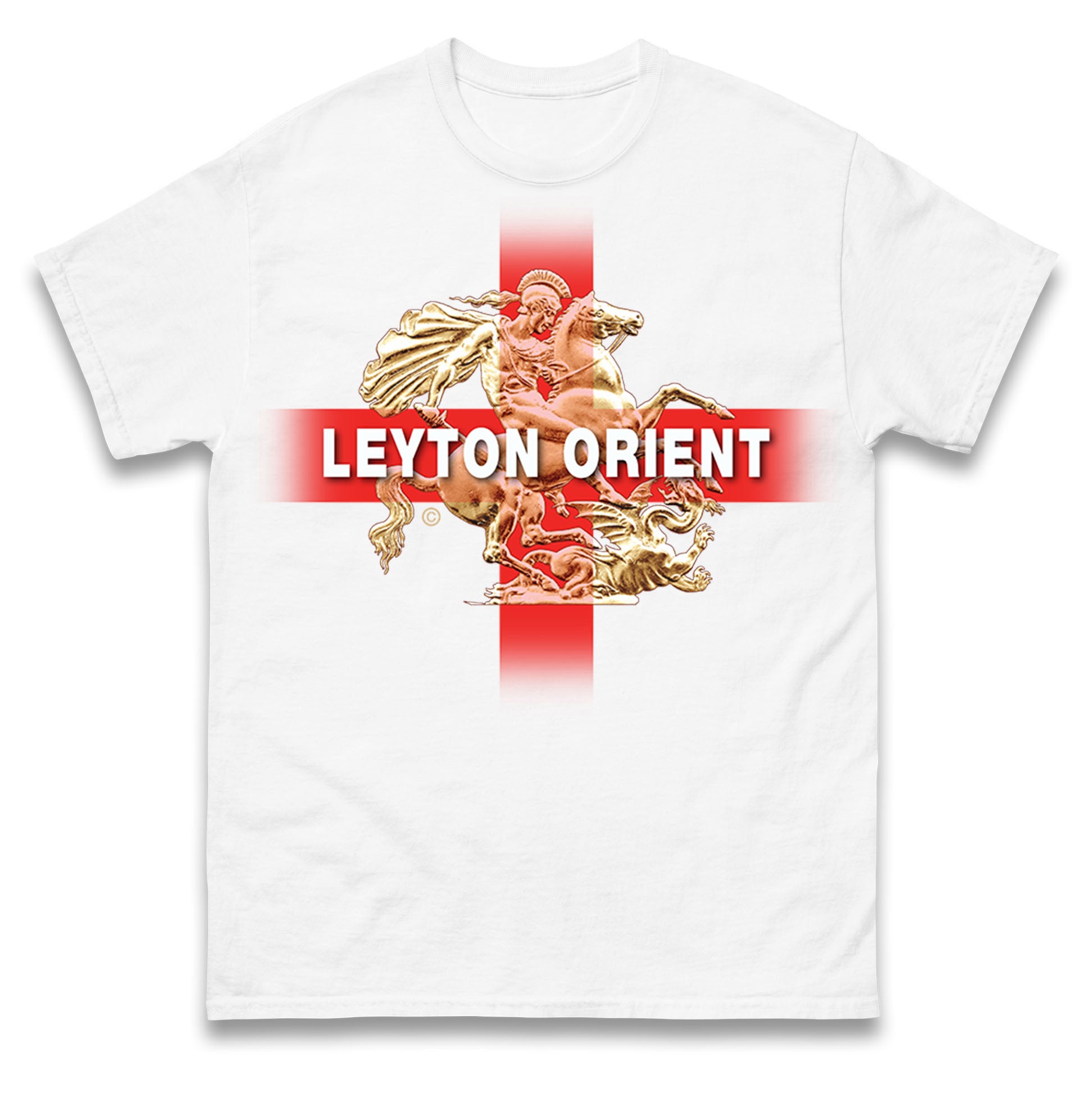 Leyton Orient Saint George and The Dragon T-Shirt Womens Tops Tees 4XL