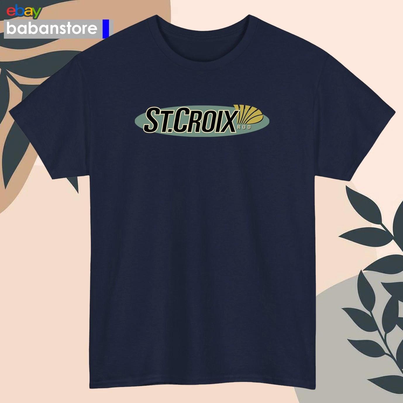 

St. Croix Rod Fishing Shirt Logo Black/White/Grey/Navy/Red/Light Blue S-5XL L