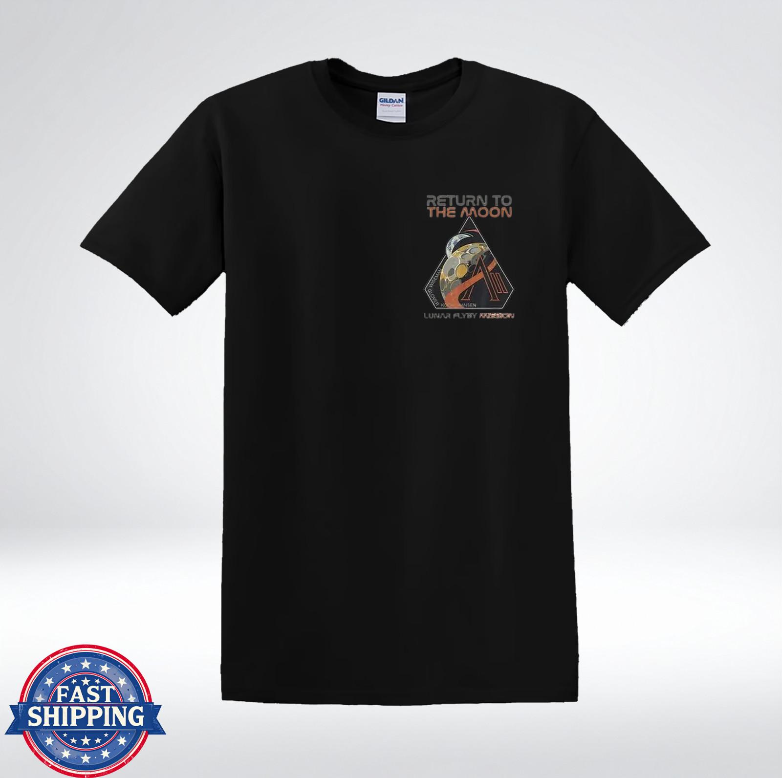 Return To The Moon Shirt Artemis Lunar Flyby Mission Space T-Shirt L