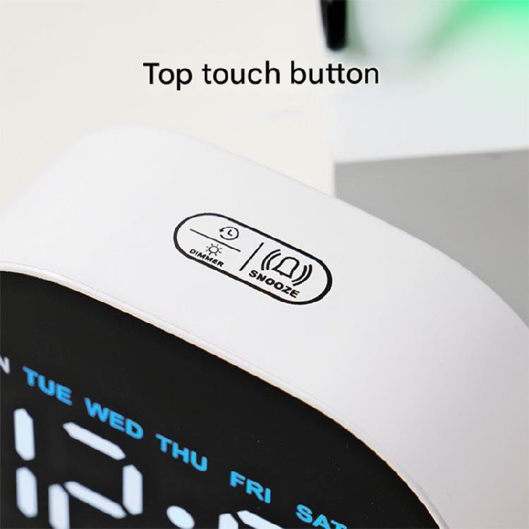Alarm Clocks for Bedroom Digital Desk Clock for Bedside Nightstand Digital Alarm Clock with Day of Week Temperature