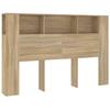 Vidaxl Testata del Letto con Mensole, Rovere Sonoma, 160X18,5X104,5 Cm