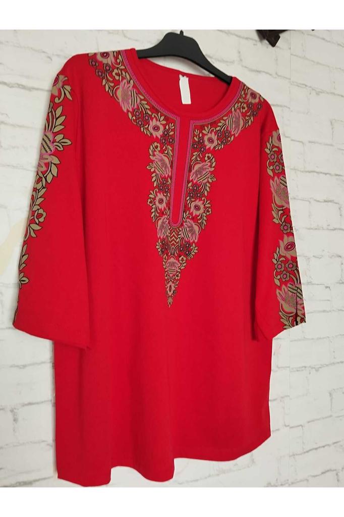 Damenbluse in großen Größen, perfekter Sommer, ganz aus Baumwolle, gekämmte Baumwolle, Bluse in großen Größen