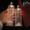 2Pcs Transparent Crystal LED Candle Light Flameless Electric Candles  Christmas Decor