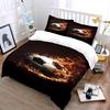 Fiery Soccer Ball Bedding Bedding set (1 duvet cover, 2 pillowcases, duvet not included)