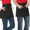 Half Apron Professional Kitchen Staff Stain Resistant with 3 Pocket Waist Apron For Cooking Serving
