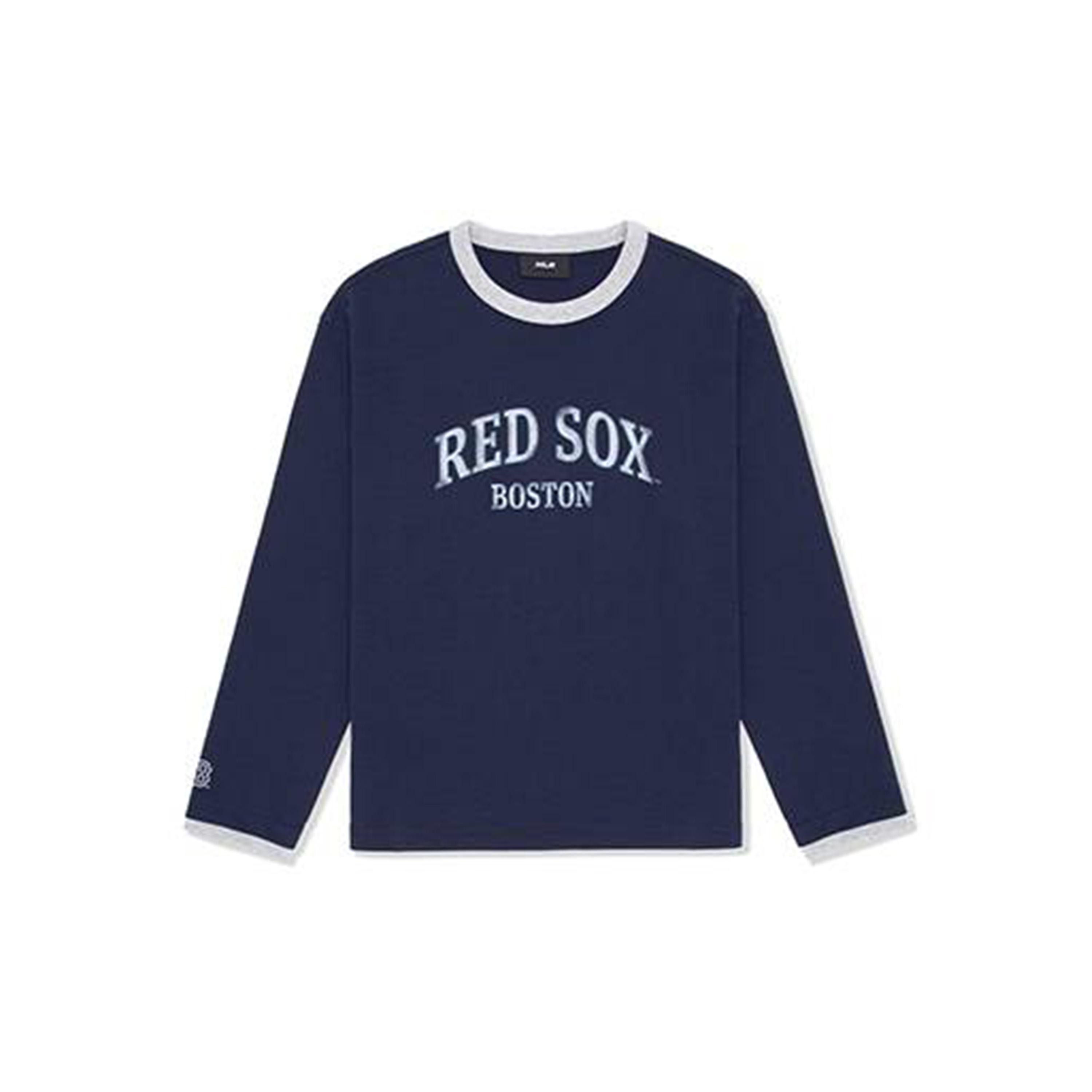 MLB Preppy Style Collection Boston Red Sox FW25 T Shirt Unisex 3ATSV2054-43NYS S