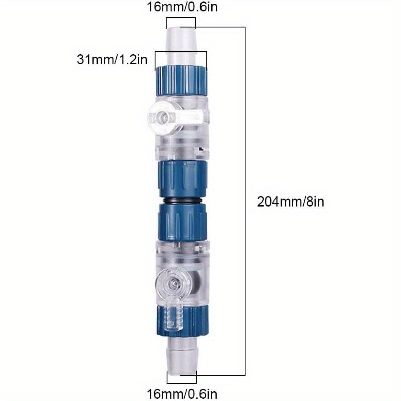 Dongke Aquarium Hose Valve, Double Sealed Fish Tank Quick Release Valve, with Water Flow Control Switch, Suitable for 12-22mm Hose Aquarium Fish Tank