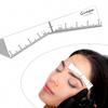 Guapa Augenbrauenlineal Schablonen Einfache Kartierung Formgebende Aufkleber Schablone Microblading Messwerkzeug Augenbrauenform Design Positionierungsaufkleber für Permanent