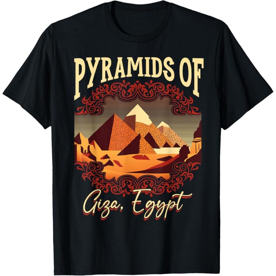 Pyramids Of Giza, Egypt Ancient Landmarks Egyptian Pyramids T-Shirt S