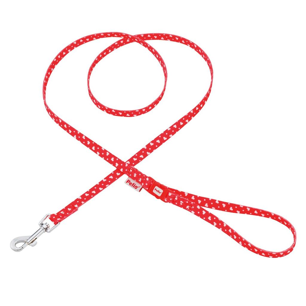 Petio ARFashion Heart Dot Lead Red for Mini and Small Dogs XS/SS