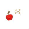 Ceramic Fruit Sculpture And Wooden Bird Wall Art Ornament for Home Decoration Office Crafts Bedroom