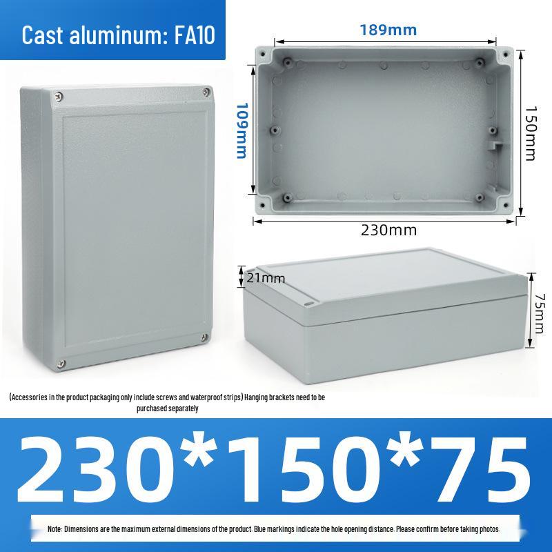 Outdoor Waterproof Die-Cast Aluminum Junction Box with Sealed Push Button Switch