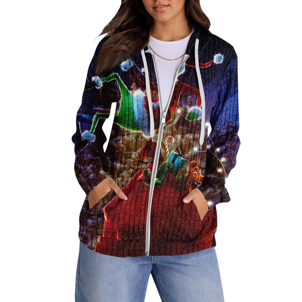 Mikiny pro ženy Trendy topy Ležérní Podzimní Móda Mikina s dlouhým rukávem S kapsami Svetr Lehký