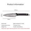 Damascus Pattern Stainless Steel Forged Kitchen Fruit Knife Boning Knife Meat Knife Vegetable Knife Knife