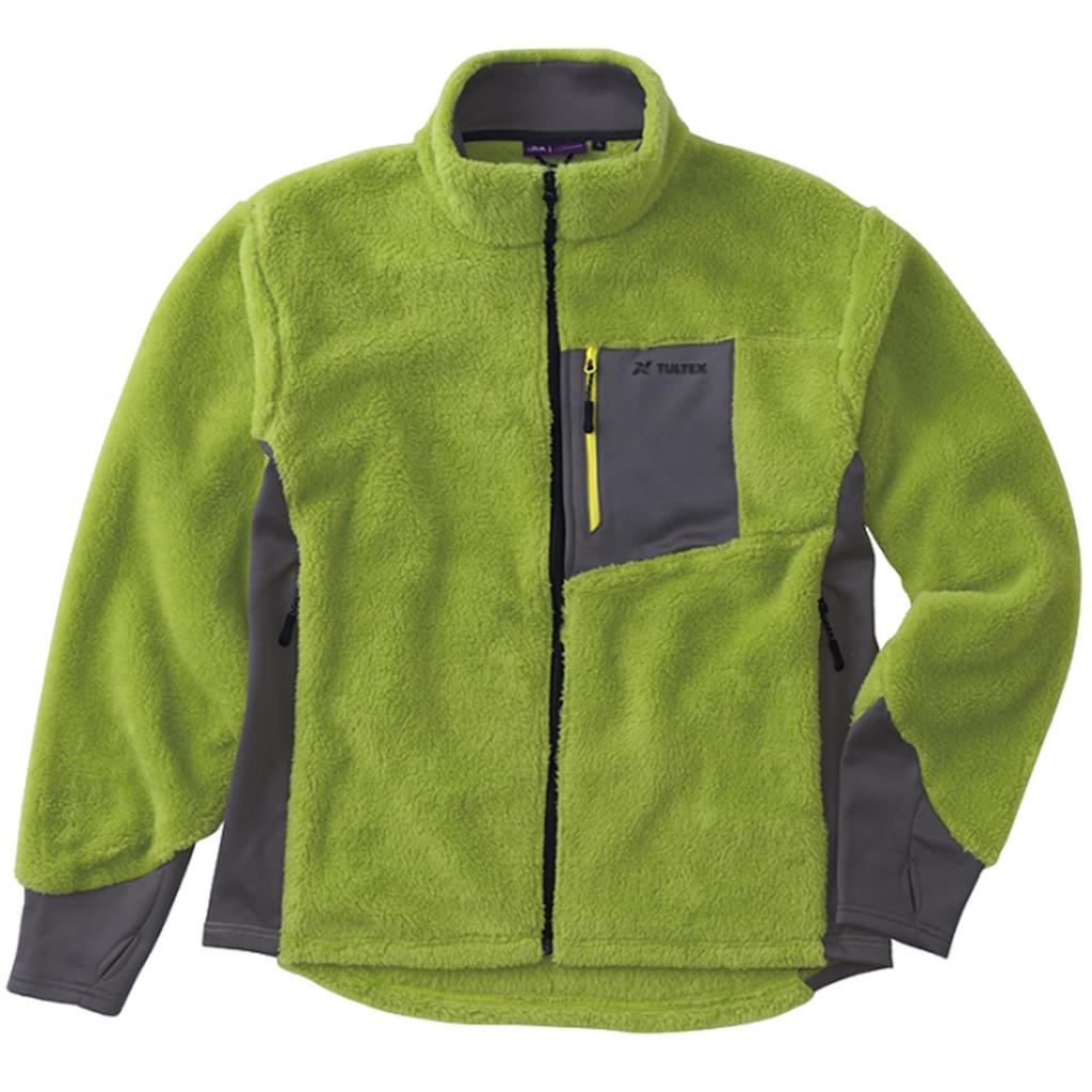EVERSOUL Fleece Outerwear Jacket with and Stretch Fabric for Outdoor and Available In Green Men's Boa, Warm, Activities, Camping, Golf, Fishing, More.