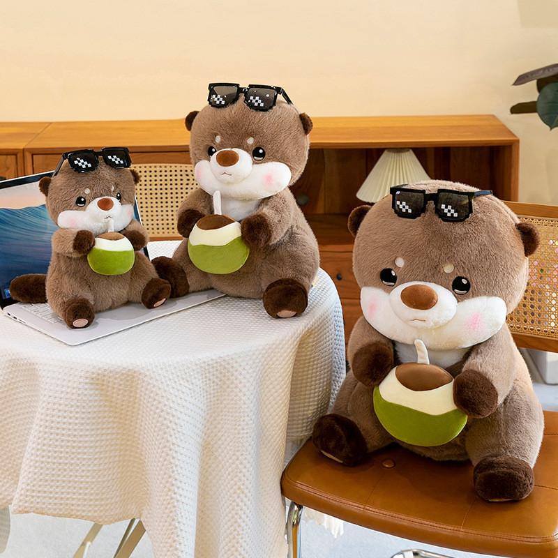 Drinking Water Coconut Sloth Plush Doll Girl Childrens Birthday Holiday Gift
