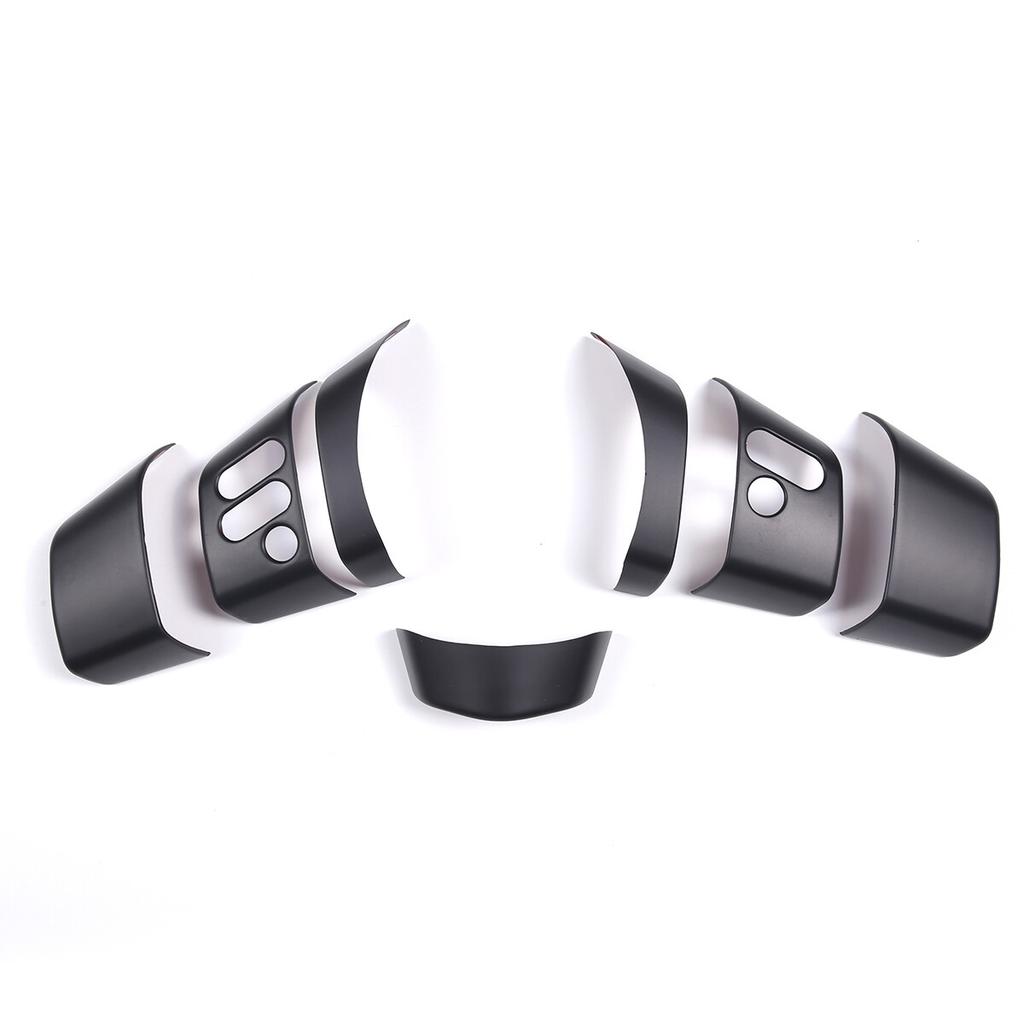 Matt Black For Toyota FJ Cruiser 2007-21 Steering Wheel Button Cover Trim