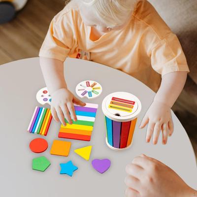 Colorful Wooden Stacking Blocks Set for Young Children