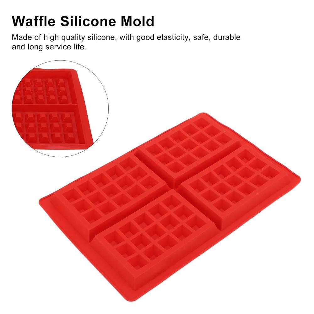 Easy Demoulding Waffle Silicone Mold Nonstick Silicone Waffle Mold Waffle Mold  Making Puddings