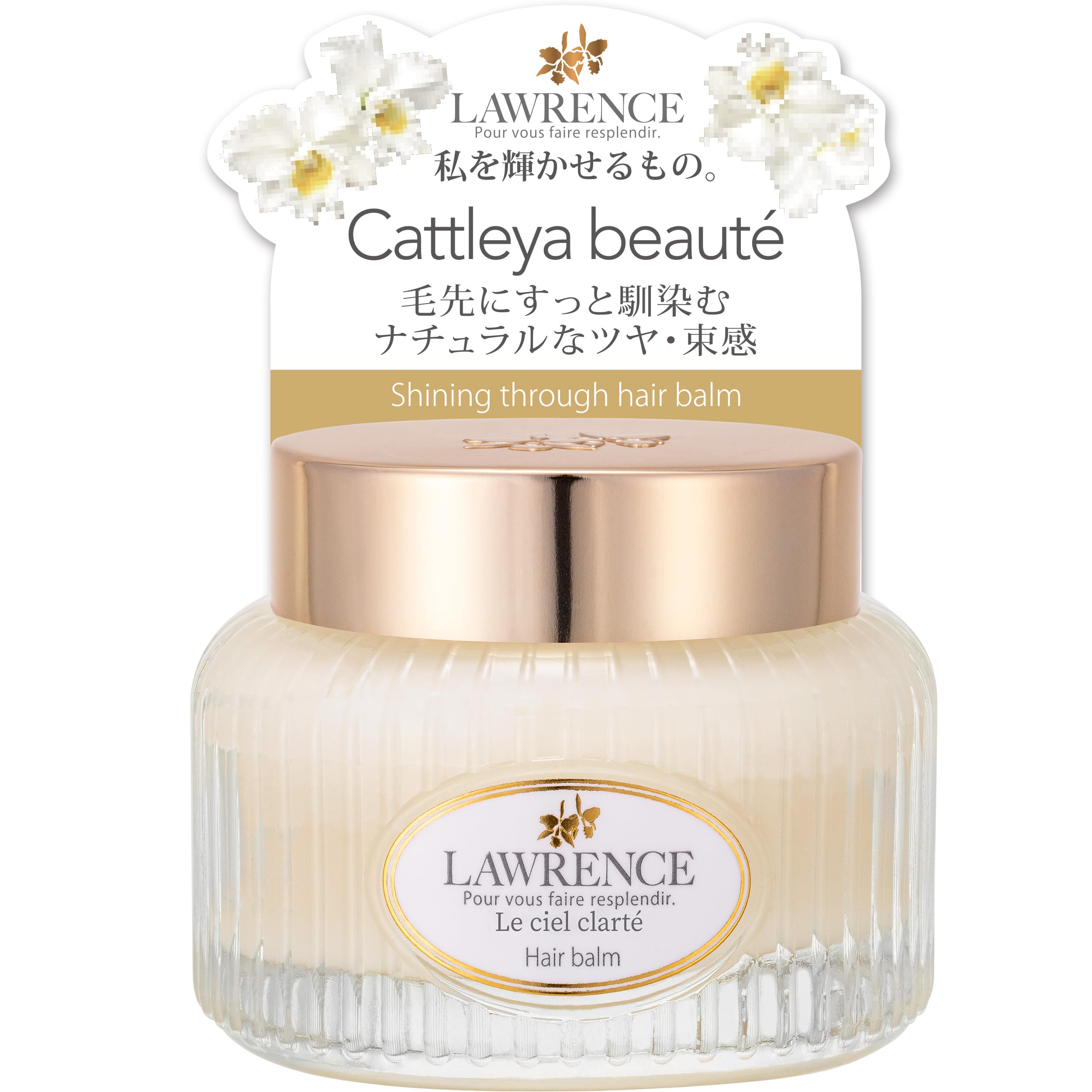 

LAWRENCE Shining Through Hair Balm, Le Ciel Crate, 40g, Hair Styling, Floral Scent