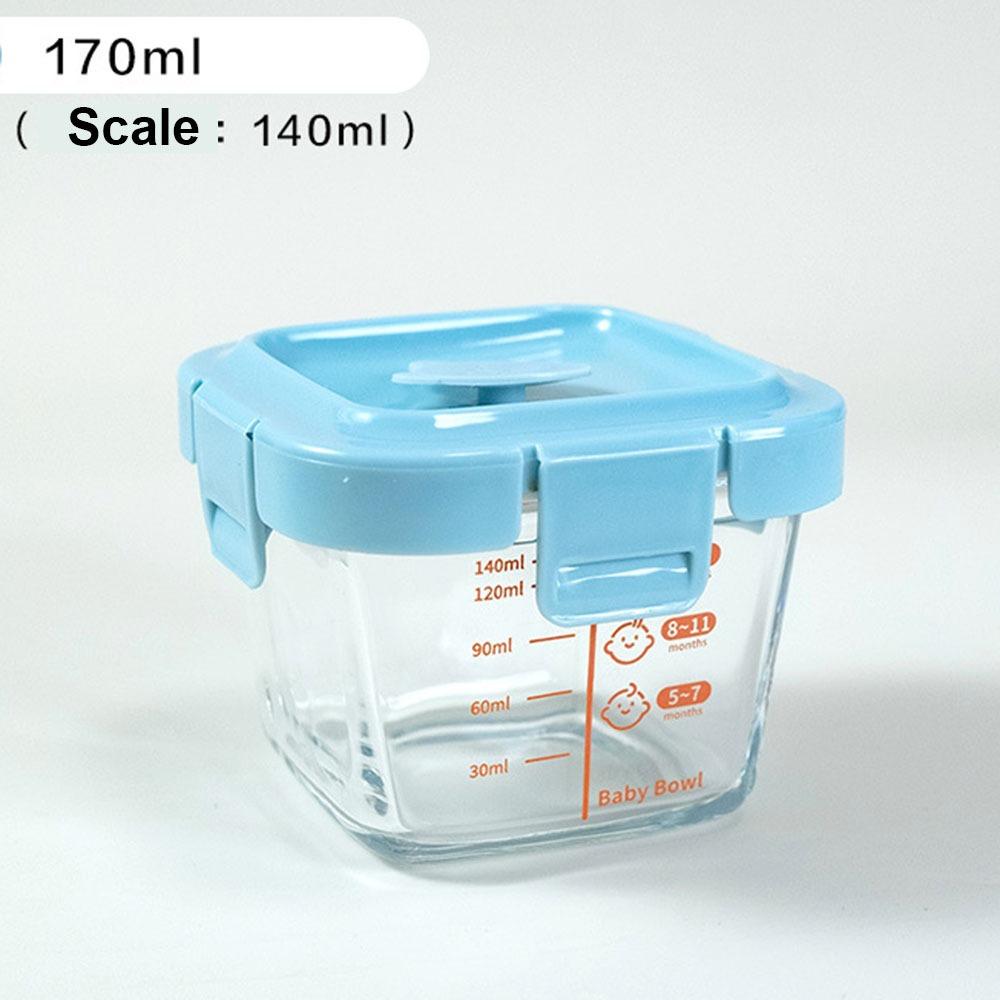 Glass Food Storage Box Frozen Baby Food Storage Jar Fashion Baby Food Glass Cup  Little Ones