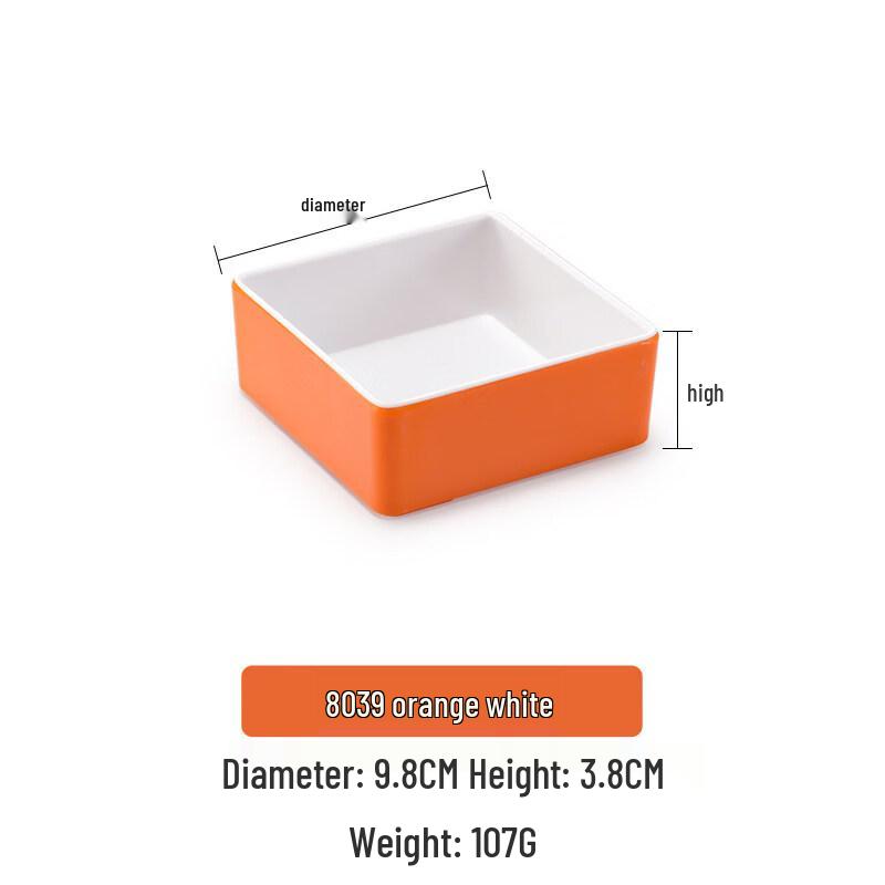 Japanese Style Melamine Rectangular Side Dish Plates