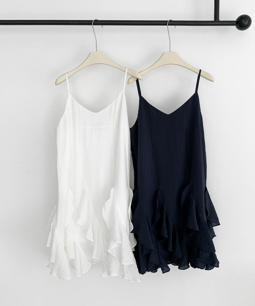 Baseukala Ruffle Layered Dress (2Colors)